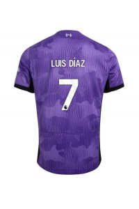 Liverpool Luis Diaz #7 Jalkapallovaatteet Kolmaspaita 2023-24 Lyhythihainen
